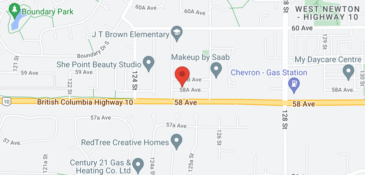 map of 12557 58A AVENUE
